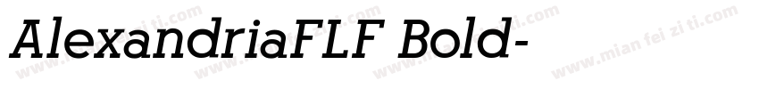 AlexandriaFLF Bold字体转换